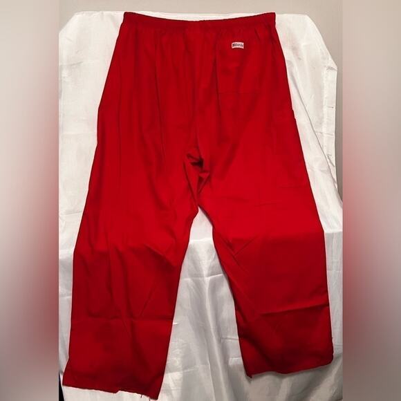 UA Best Buy Scrubs Women’s 5-Pocket‎ Drawstring Pants 2X Red - Picture 2 of 4